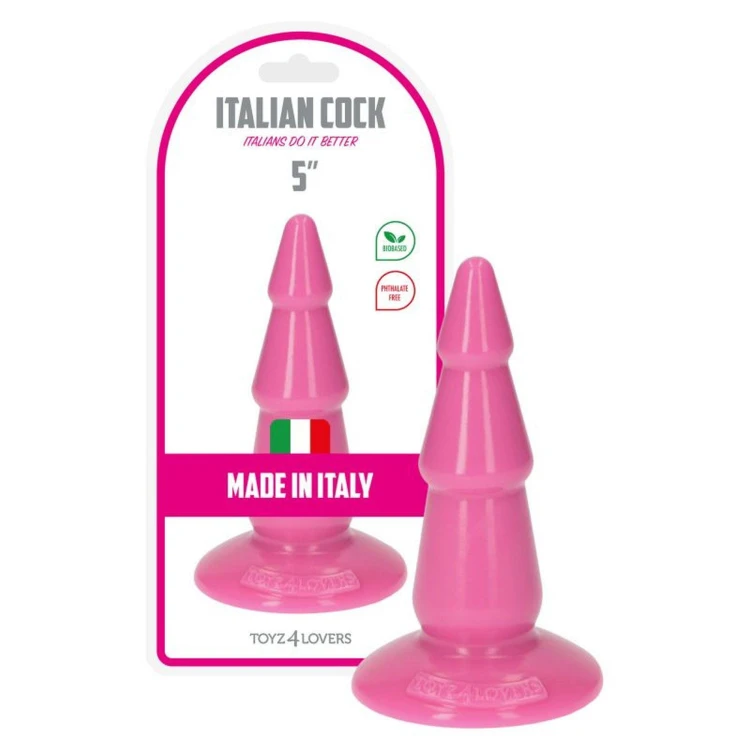 korek analny Italian cock 5'' Pink