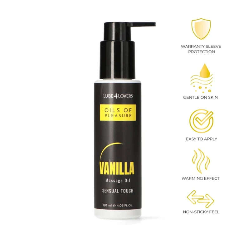 olejkiem do masażu o zapachu wanilii Oils of Pleasure – Vanilla Massage Oil 120 m