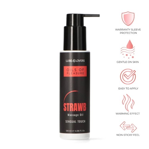 olejek do masażu o zapachu truskawek  Oils of Pleasure – Strawberry Massage Oil 120 ml
