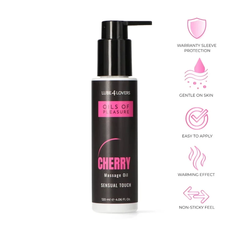olejek do masaży o zapachu wiśni OILS OF PLEASURE 120 ml