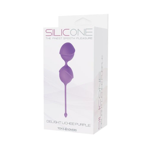 kulki PALLINE DELIGHT PUSSY LICHEE SILICONE PURPLE
