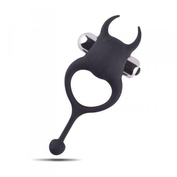 pierścień erekcyjny wibrujący Anello fallico vibrante devil cock ring