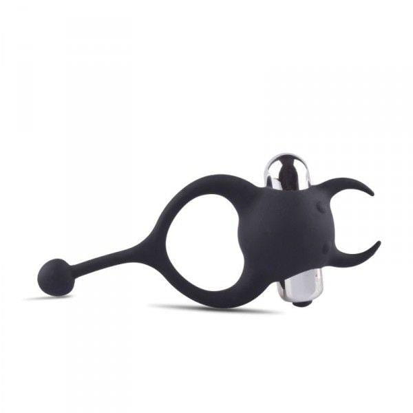 pierścień erekcyjny wibrujący Anello fallico vibrante devil cock ring