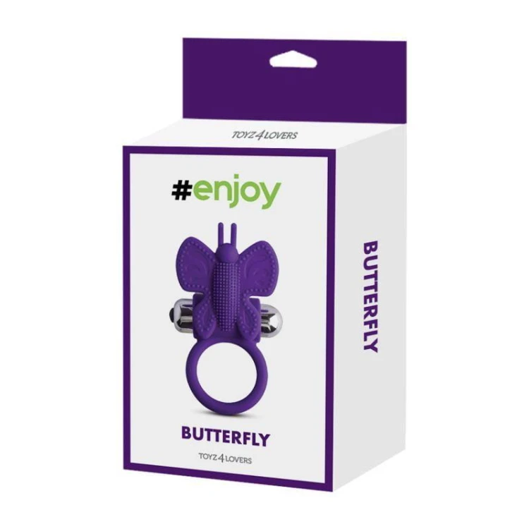 pierścień erekcyjny  Anello fallico vibrante butterfly Toyz4Lovers