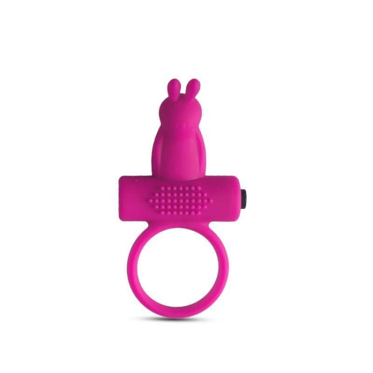 pierścień erekcyjny Anello fallico vibrante con rabbit Pink