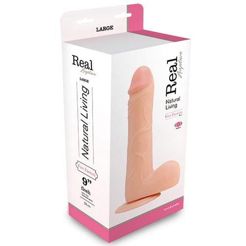 dildo REALISTIC VIBRATOR REAL RAPTURE FLESH 9"