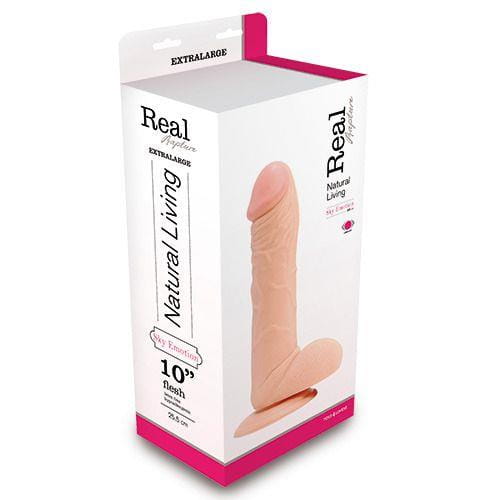 dildo VIBRATORE REALISTICO REAL RAPTURE FLESH 10"