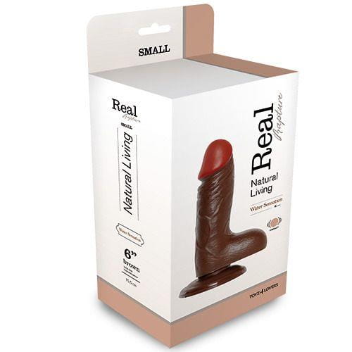 dildo REALISTIC VIBRATOR REAL RAPTURE BROWN 6"