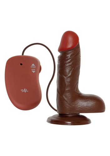 dildo REALISTIC VIBRATOR REAL RAPTURE BROWN 6"