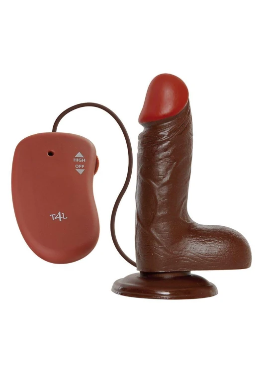 dildo REALISTIC VIBRATOR REAL RAPTURE BROWN 6"