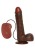 dildo REALISTIC VIBRATOR REAL RAPTURE BROWN 9"