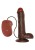 dildo REALISTIC VIBRATOR REAL RAPTURE BROWN 10"