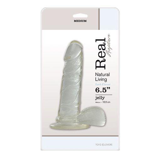dildo JELLY DILDO REAL RAPTURE CLEAR 6,5"