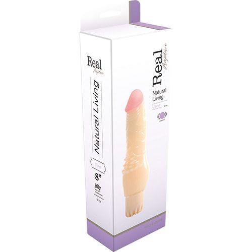 dildo REALISTIC VIBRATOR REAL RAPTURE UPSET JELLY FLESH 8"