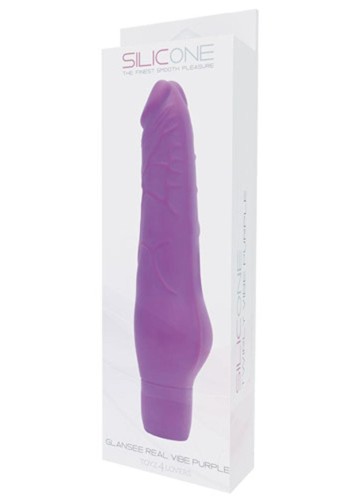 wibrator  REALISTICO GLANSEE REAL VIBE SILICONE PURPLE