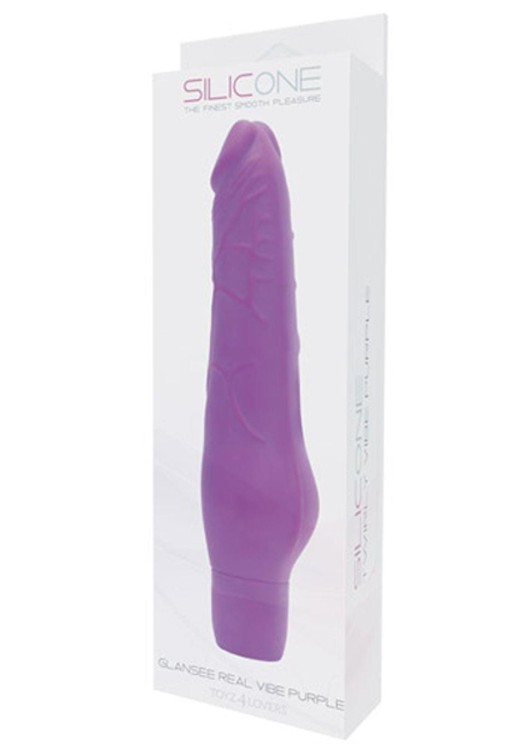wibrator  REALISTICO GLANSEE REAL VIBE SILICONE PURPLE