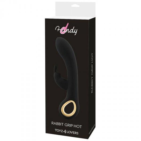wibrato króliczek VIBRATORE RABBIT RISCALDANTE HANDY RABBIT GRIP HOT BLACK