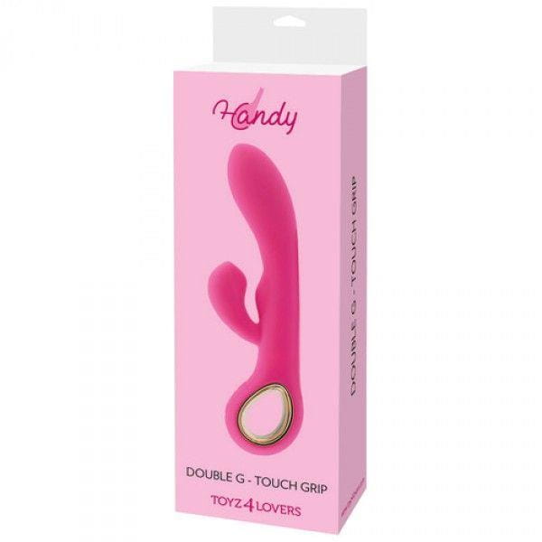 wibrator króliczek Rabbit handy g-double touch grip pink