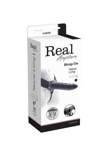 strap-on VIBRATORE STRAP ON CAVO REAL RAPTURE 8 BLACK