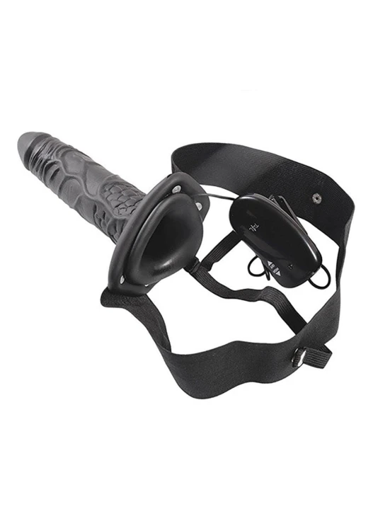 strap-on VIBRATORE STRAP ON CAVO REAL RAPTURE 8 BLACK