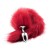 korek analny Plug anale con coda Long Fox Tail rossa