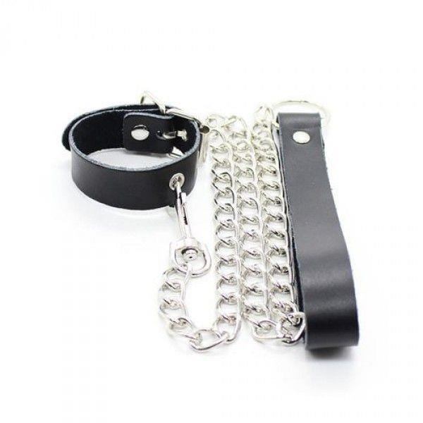 obroża Guinzaglio da polso Chain Leash black