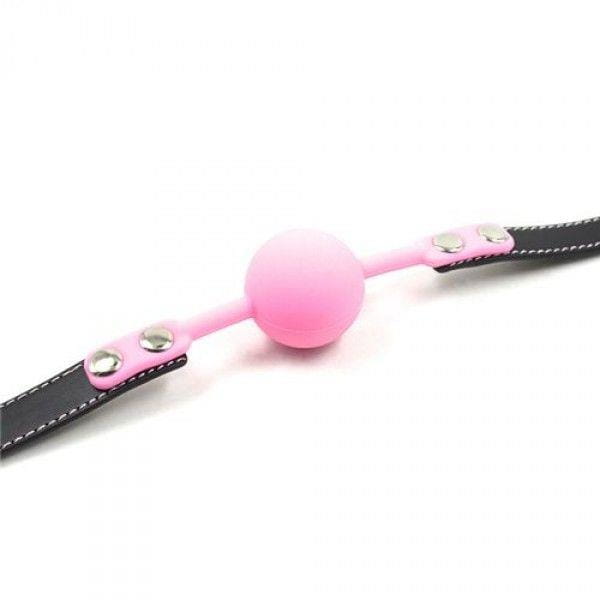 knebel Ball Gag + Block (rosa)