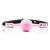 knebel Ball Gag + Block (rosa)