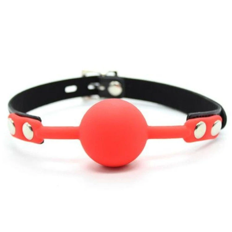 knebel Ball Gag + Block (rosso)