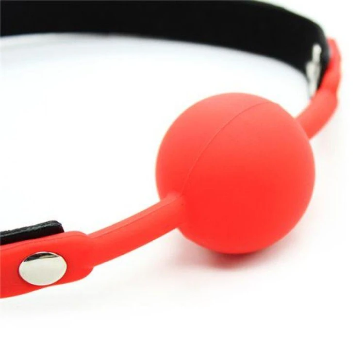 knebel Ball Gag + Block (rosso)