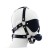 knebel Imbracatura per viso con Maschera per occhi e morso Total Head Harness Restraint black