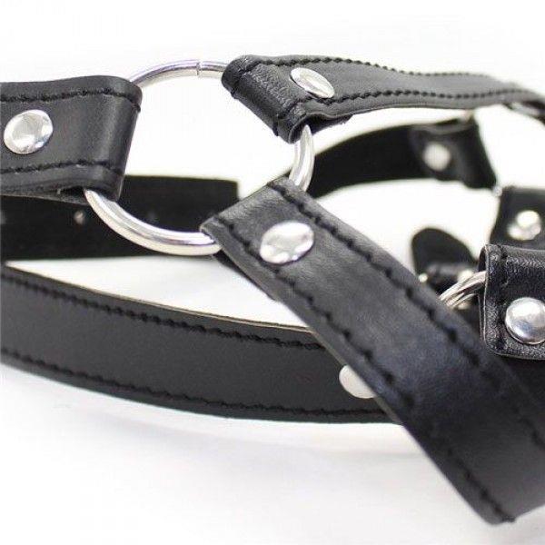 knebel Imbracatura per testa con anello Head Harness+Ring Gag