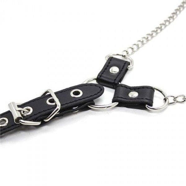 łańcuszek Penitence Man Nipples Clamps BLACK
