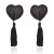 nasutniki Heart Nipples Tassels BLACK