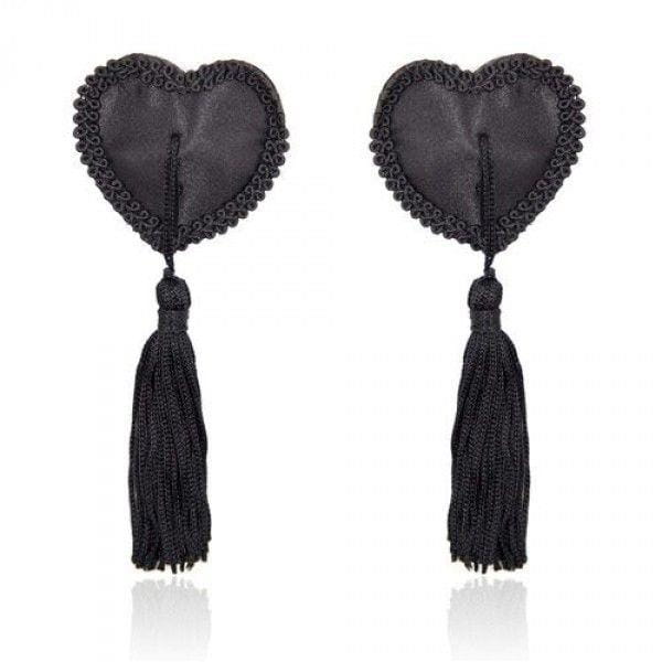 nasutniki Heart Nipples Tassels BLACK