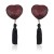 nasutniki Heart shine nipples tassels (rosso)