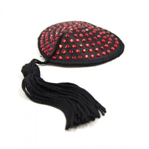 nasutniki Heart shine nipples tassels (rosso)