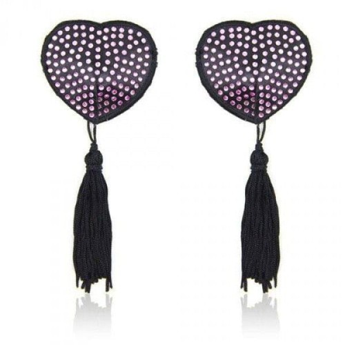 nasutniki Heart shine nipples tassels (rosa)