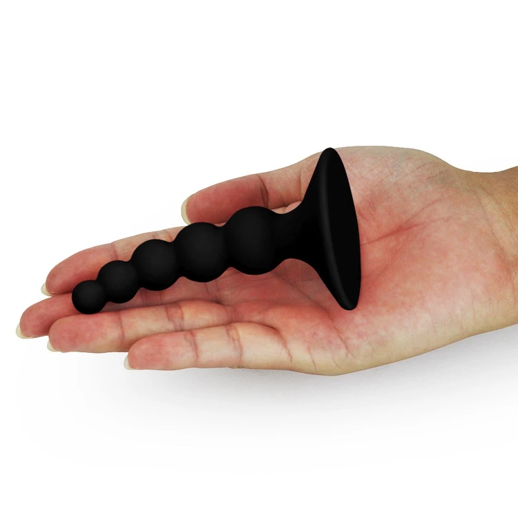 korek analny Lure me Beaded Anal Plug Black