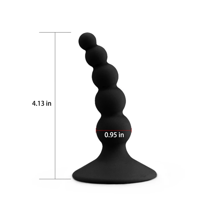 korek analny Lure me Beaded Anal Plug Black