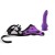 strap-on Cintura regolabile Purple con fallo realistico