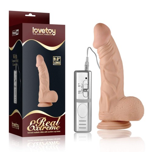 dildo 9"" Real Extreme Vibrating Flesh