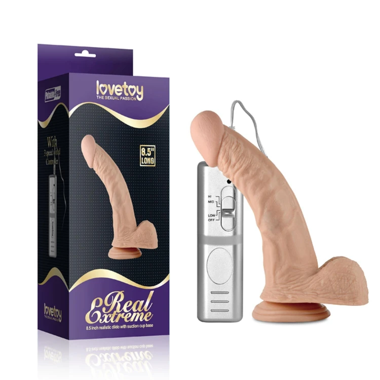 dildo 8.5"" Real Extreme Vibrating Flesh