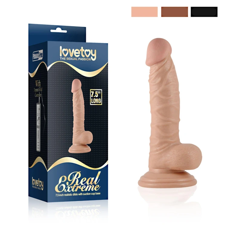 dildo 7.5"" Real Extreme Vibrating Flesh