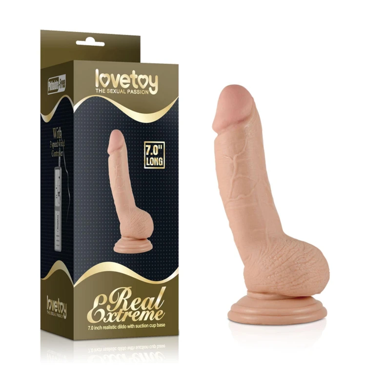 dildo 7"" Real Extreme Vibrating