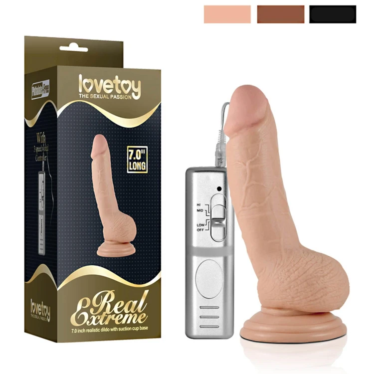 dildo 7"" Real Extreme Vibrating