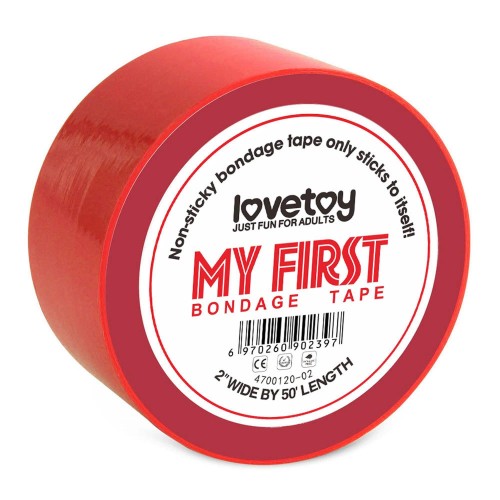 taśma do krępowania My First Non Sticky Bondage Tape Red