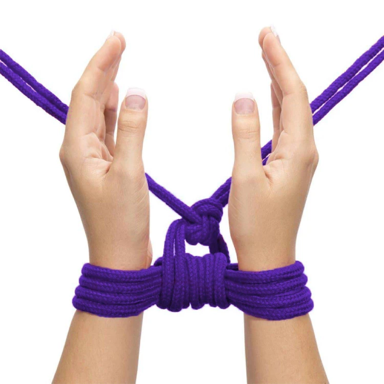 lina do krępowania  Fetish Bondage Rope Purple 10 m
