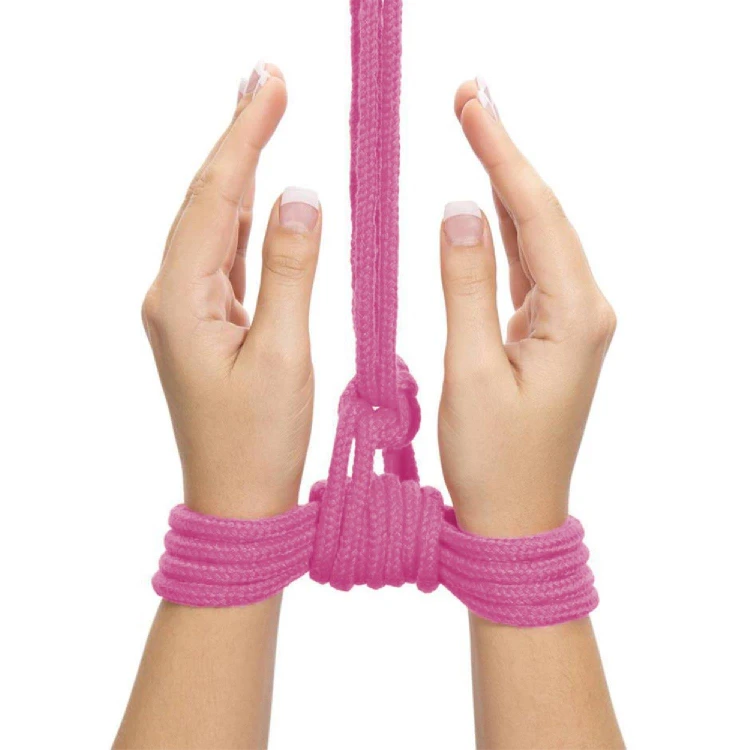 lina do krępowania  Fetish Bondage Rope Pink 10 m