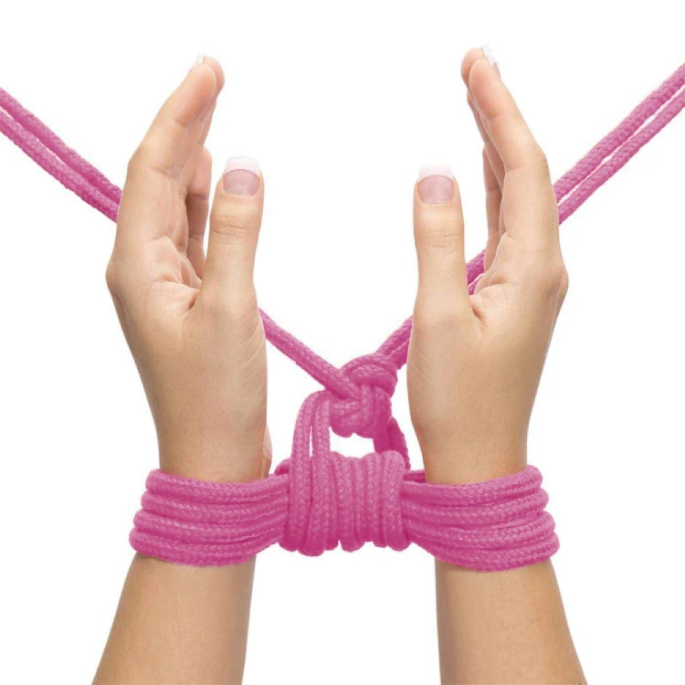 lina do krępowania  Fetish Bondage Rope Pink 10 m
